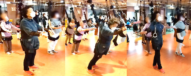 体力測定と集団体操