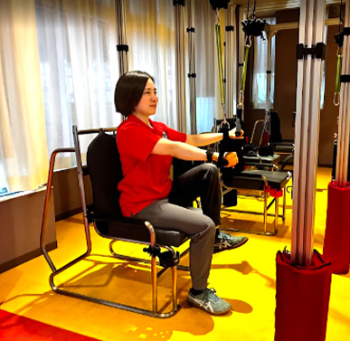 座位でのトレーニング2