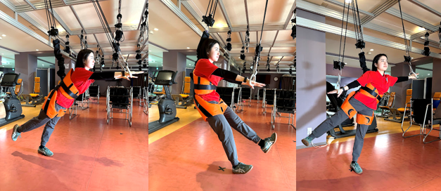 前後・左右への転倒を防止することができるスペースワンダー