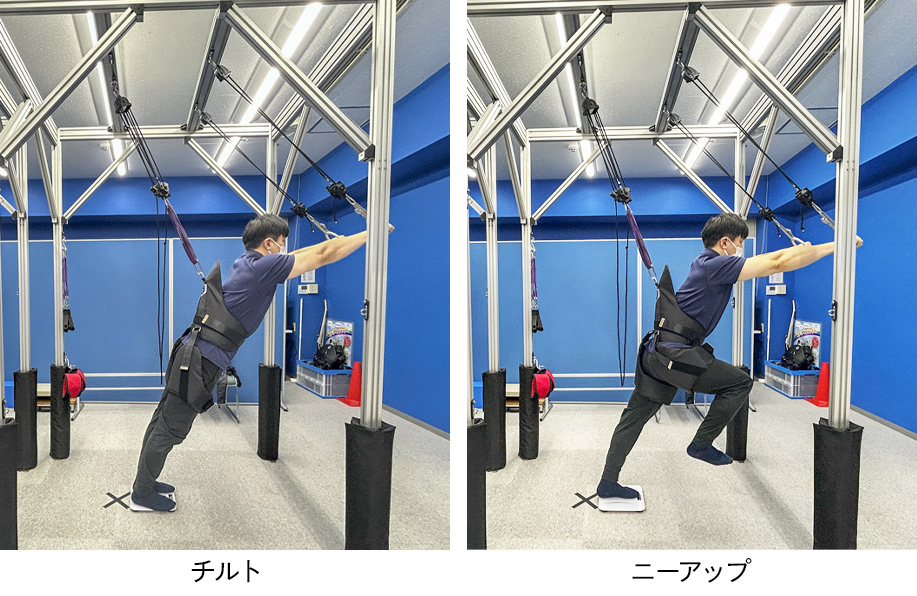 男性チルト&ニーアップ写真
